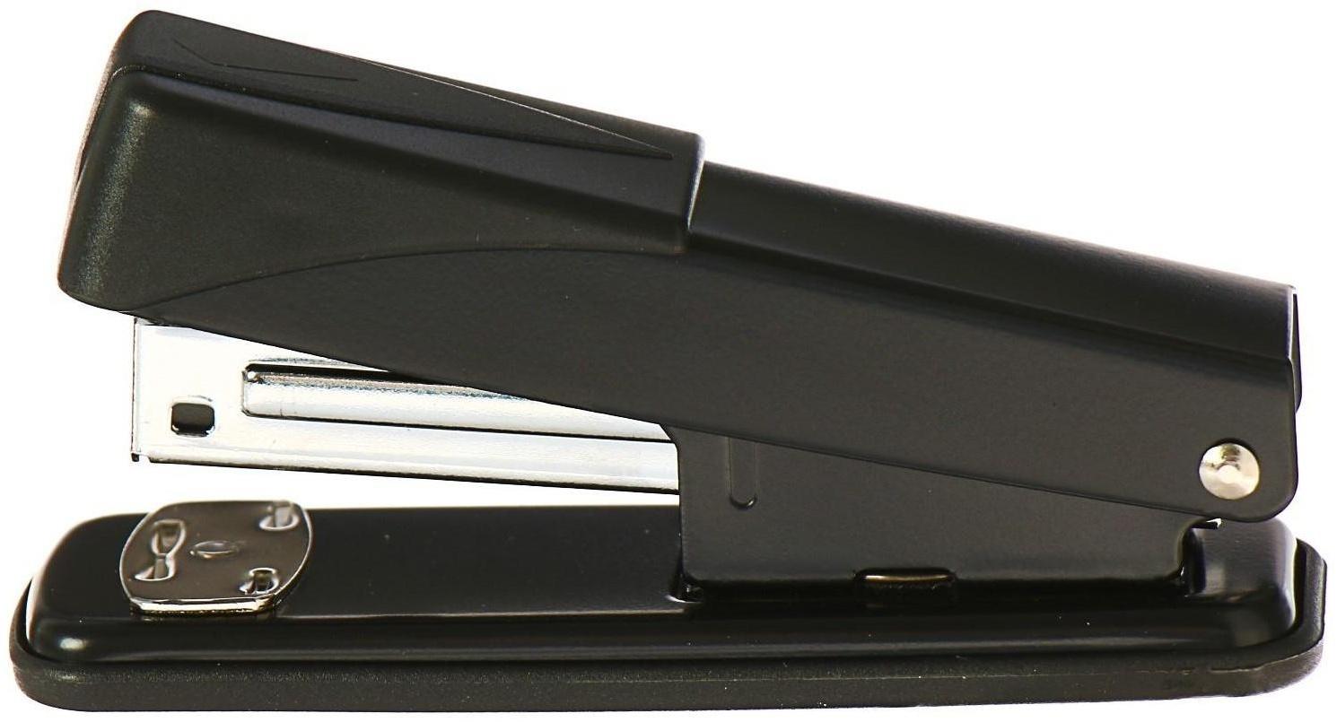 Степлер ErichKrause Quadro, № 24/6, до 30 листов, чёрный