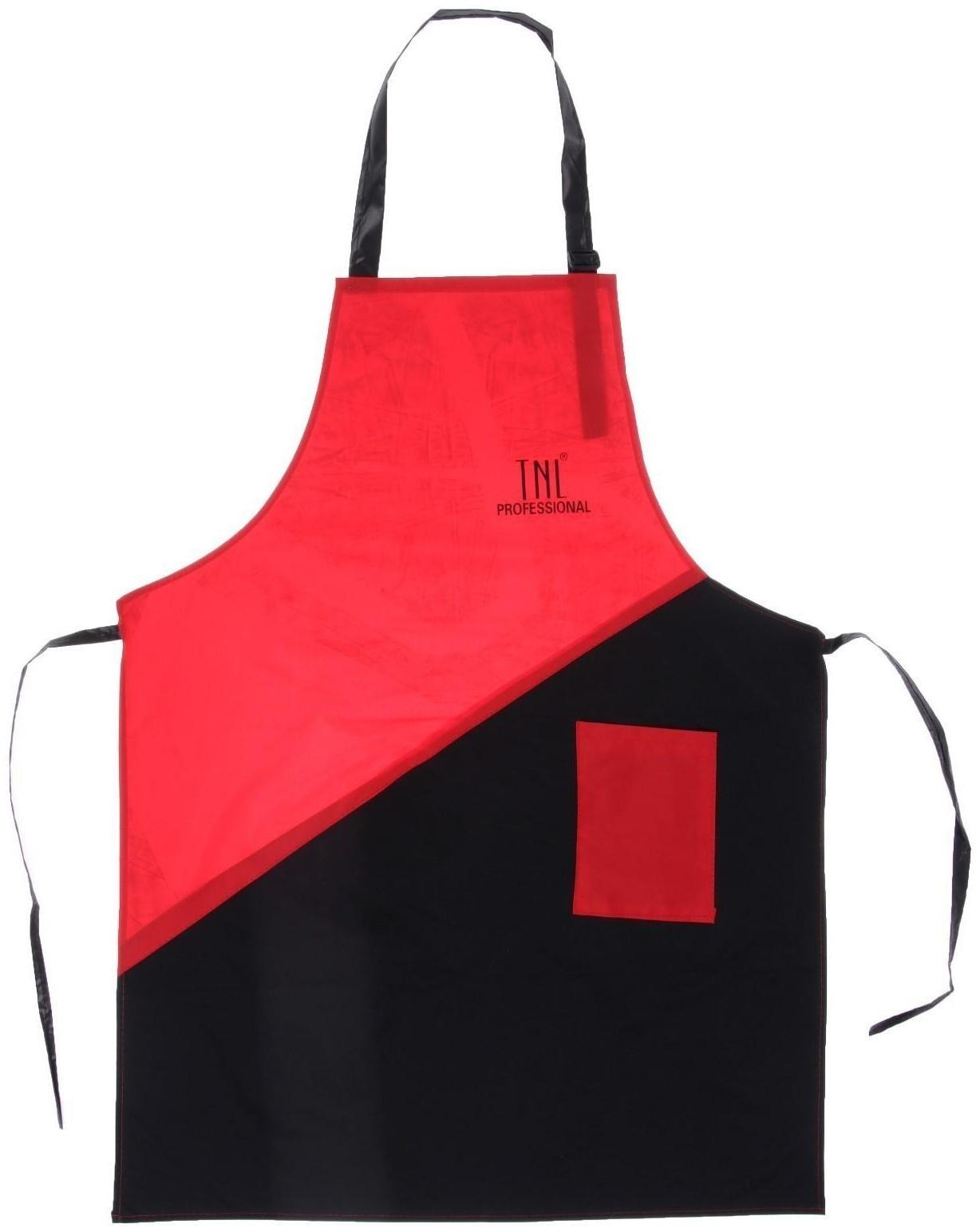 Фартук для мастера, цвет красный/чёрный