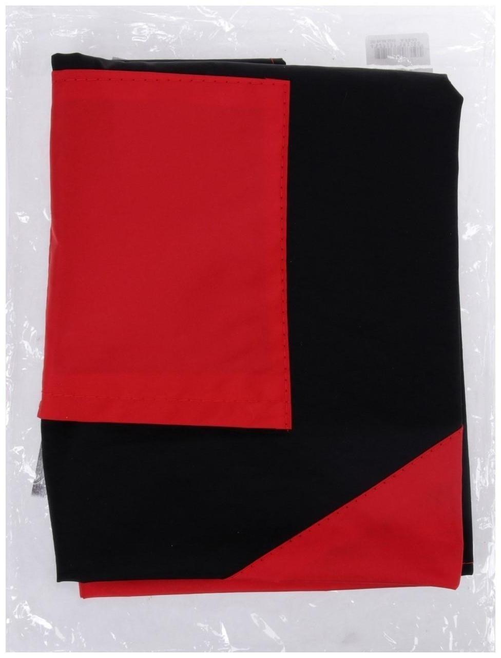 Фартук для мастера, цвет красный/чёрный