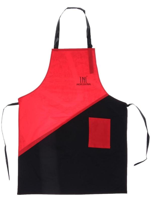 Фартук для мастера, цвет красный/чёрный