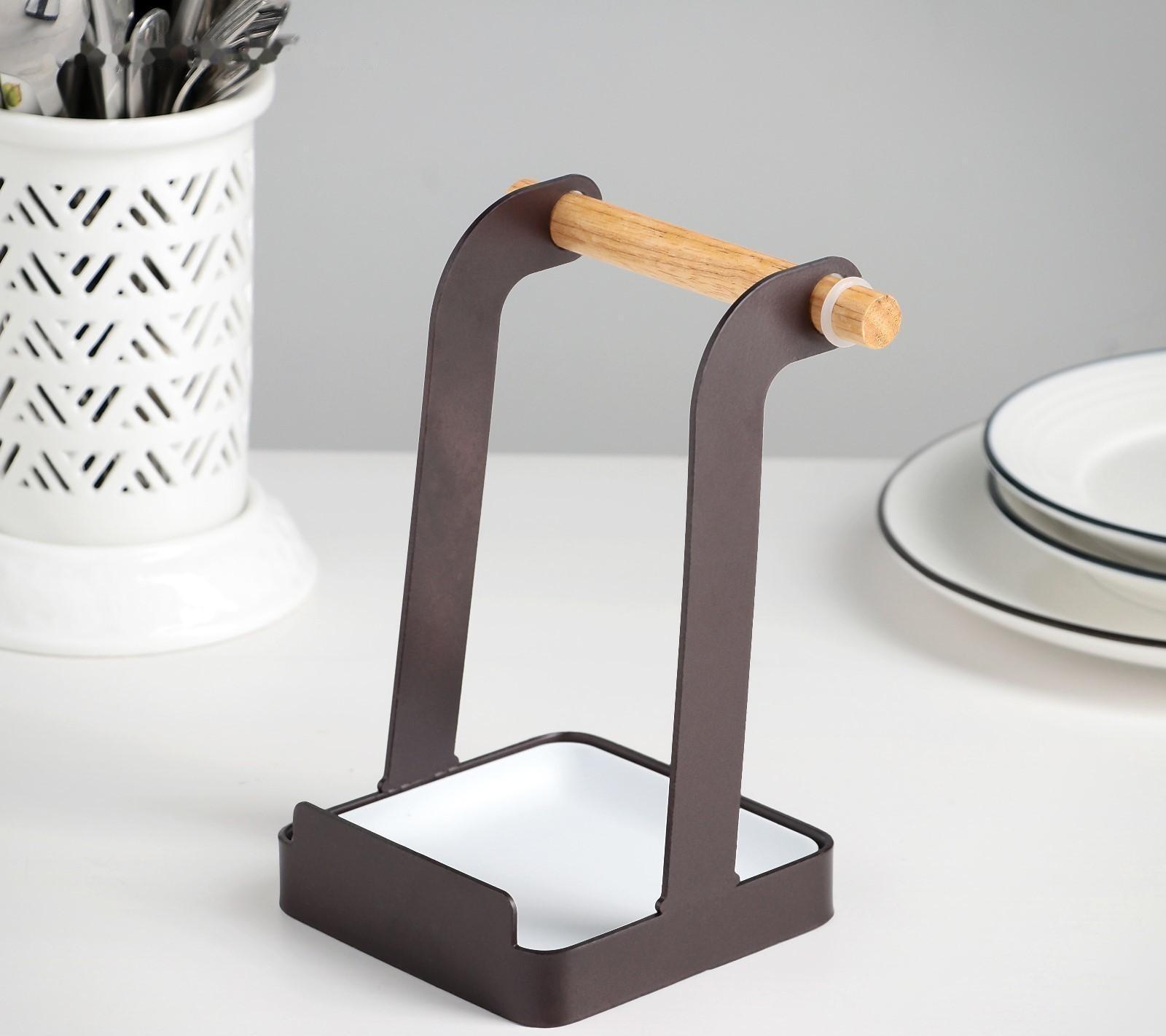 Подставка под ложку Доляна «Лофт», цвет коричневый