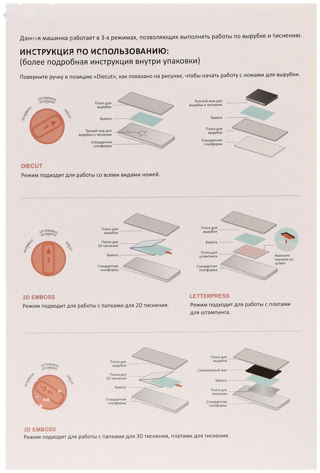 Машинка для вырубки и тиснения 