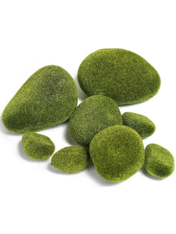 Мох искусственный «Камни», набор 8 шт.
