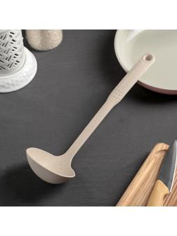 Половник Доляна «Беж», 28 см, цвет бежевый