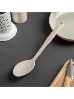 Ложка гарнирная Доляна «Беж», 28,5 см, цвет бежевый