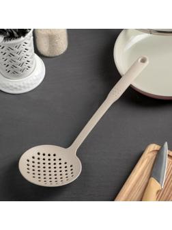 Шумовка Доляна «Беж», 32×11×6 см, цвет бежевый