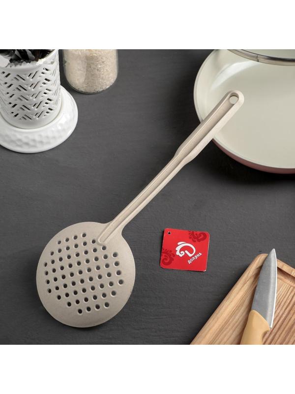 Шумовка Доляна «Беж», 32×11×6 см, цвет бежевый