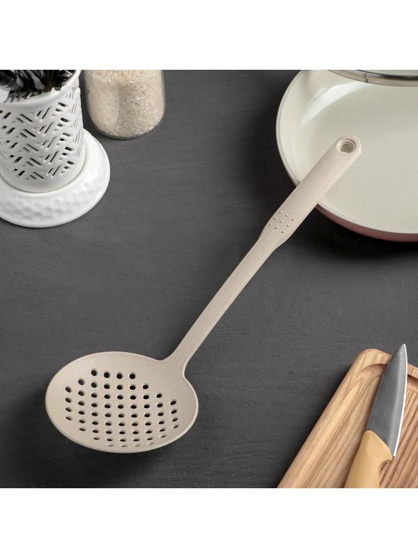 Шумовка Доляна «Беж», 32×11×6 см, цвет бежевый