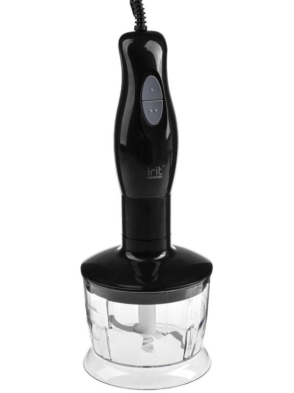 Блендер Irit IR-5509, погружной, 200 Вт, 0.6 л, 2 скорости, чёрный
