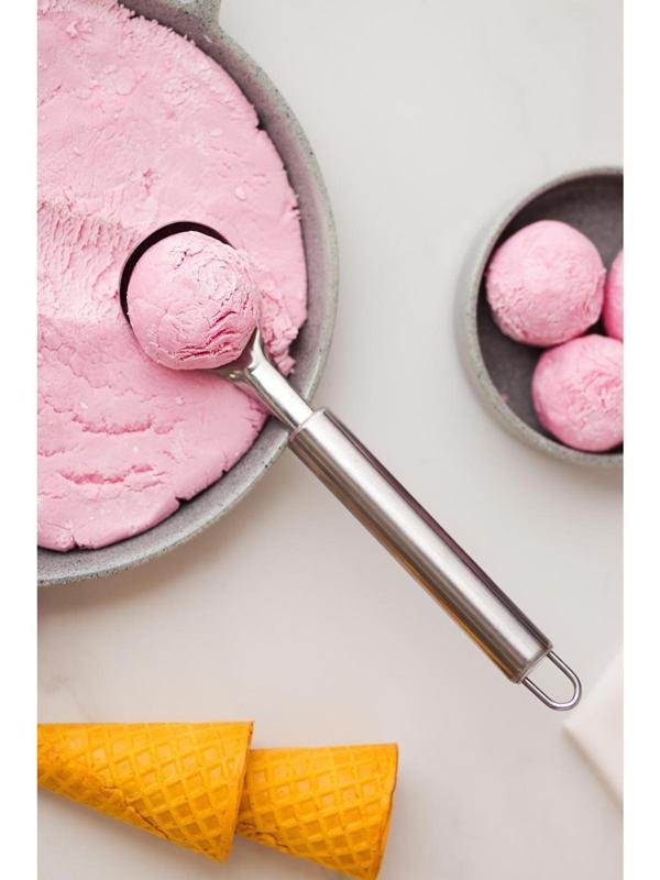 Ложка для мороженого Доляна «Металлик», 21 см, цвет серебристый