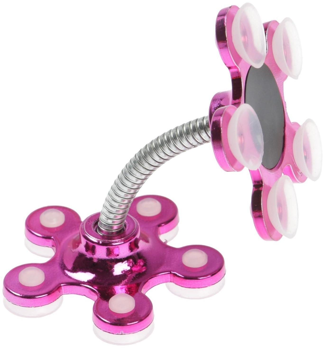 Держатель телефона на штанге 5 см, присоски 5 шт, микс