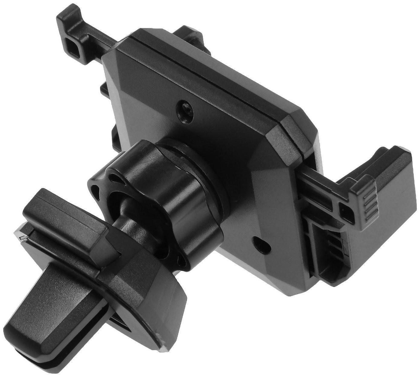 Держатель телефона в дефлектор Cartage, раздвижной 6.5-9 см, черный