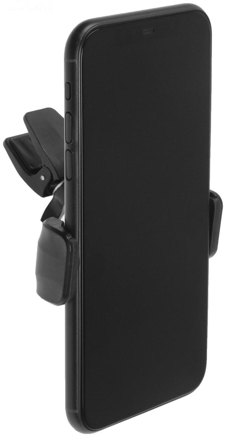 Держатель телефона Cartage в дефлектор, раздвижной 6-9 см, черный