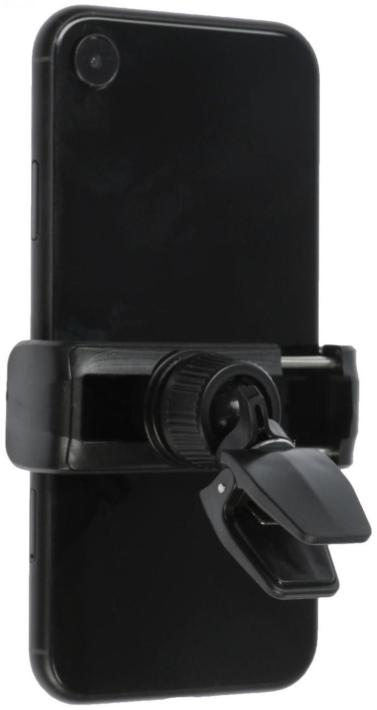 Держатель телефона Cartage в дефлектор, раздвижной 6-9 см, черный