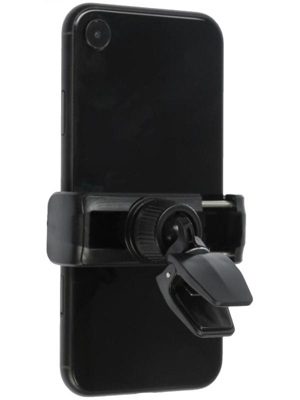 Держатель телефона Cartage в дефлектор, раздвижной 6-9 см, черный