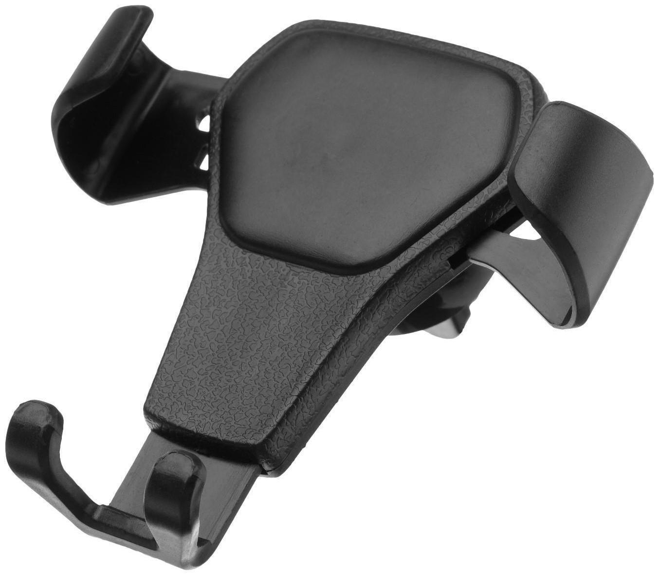 Держатель телефона Cartage в дефлектор, самозажимной захват 6-9.5 см, черный