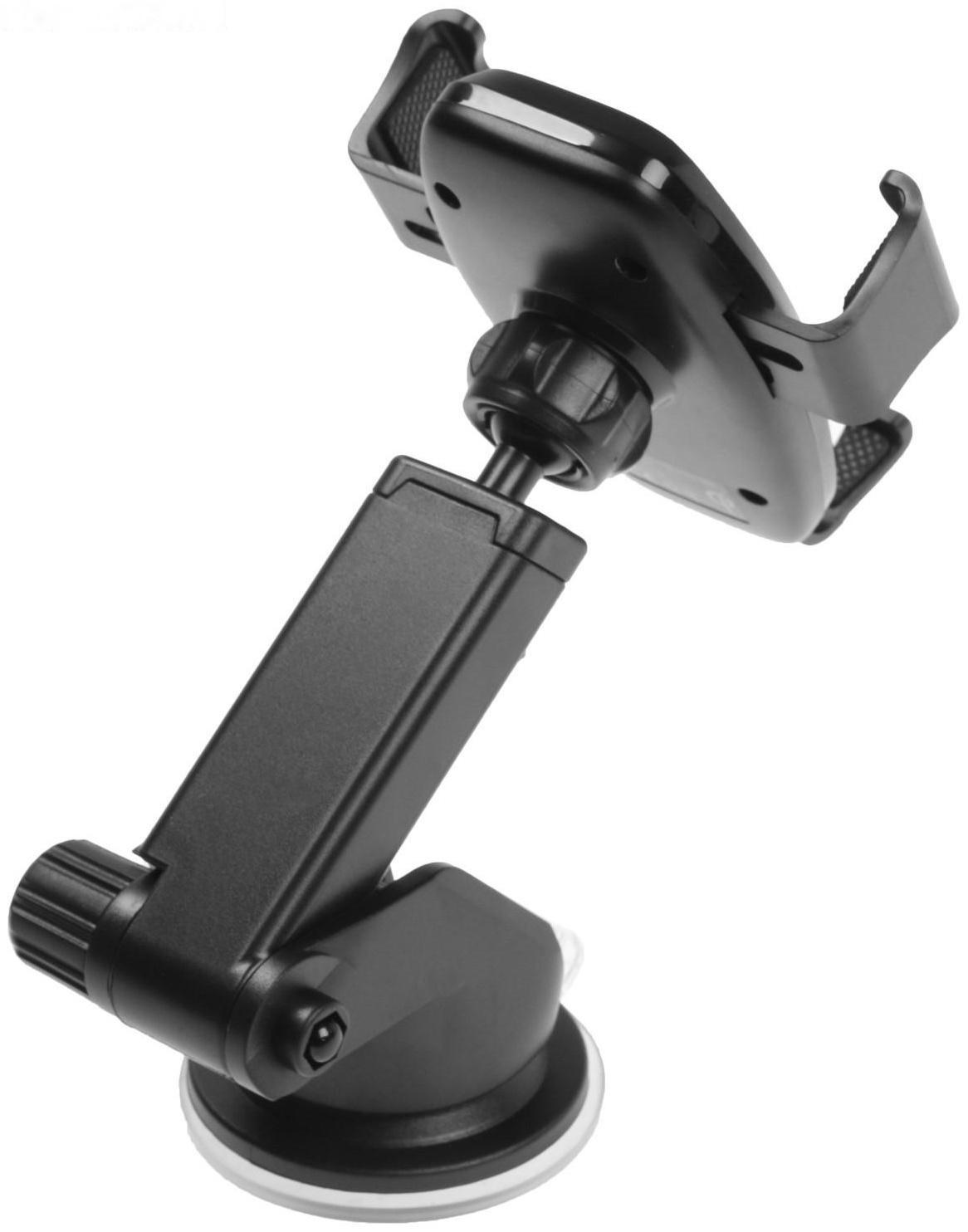 Держатель телефона с беспроводной зарядкой, самозажимной захват 6-9.5 см, черный