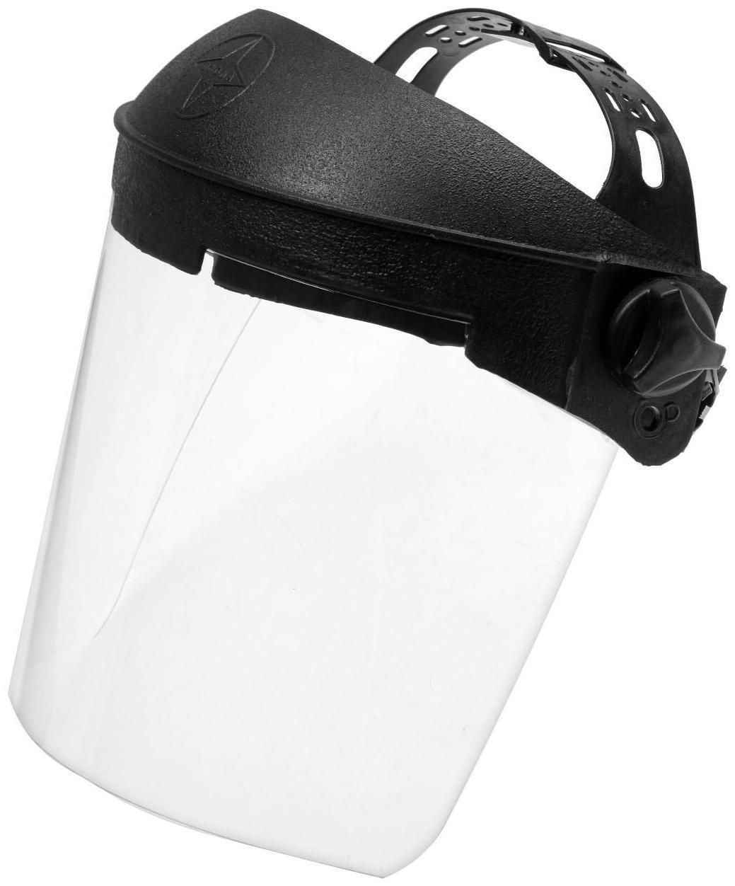 Щиток защитный ТУНДРА, пластик, с храповым механизмом