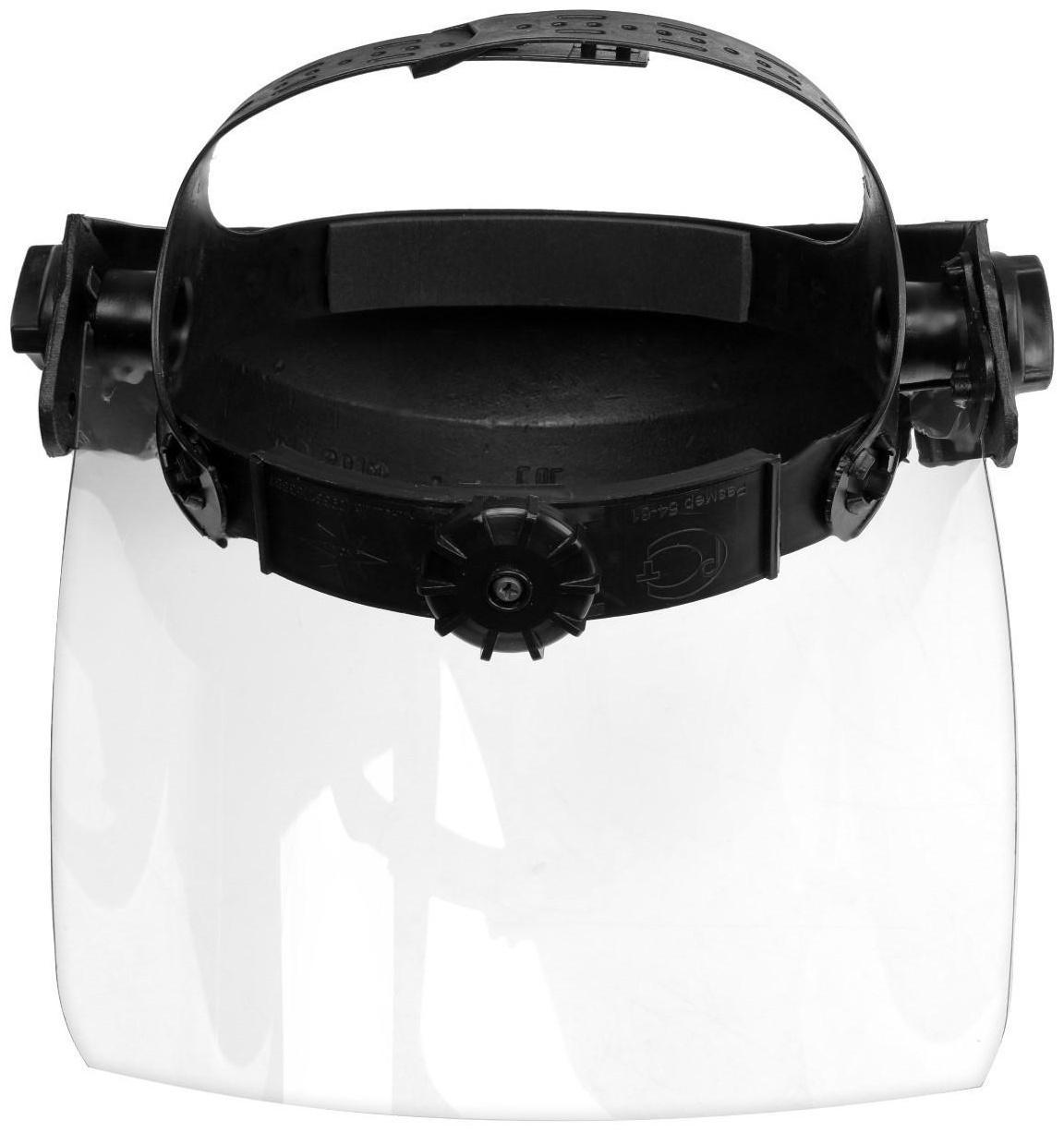 Щиток защитный ТУНДРА, пластик, с храповым механизмом