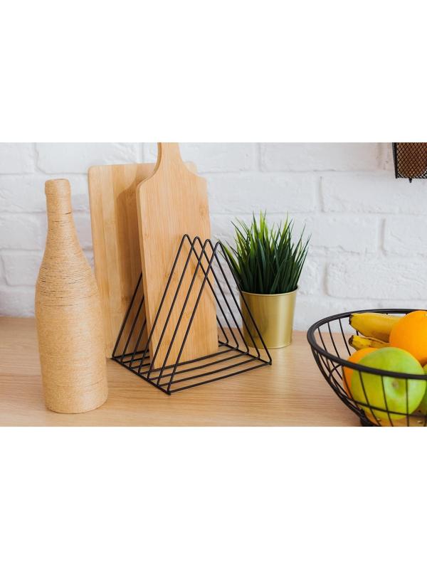 Подставка под разделочные доски Доляна «Лофт», цвет чёрный