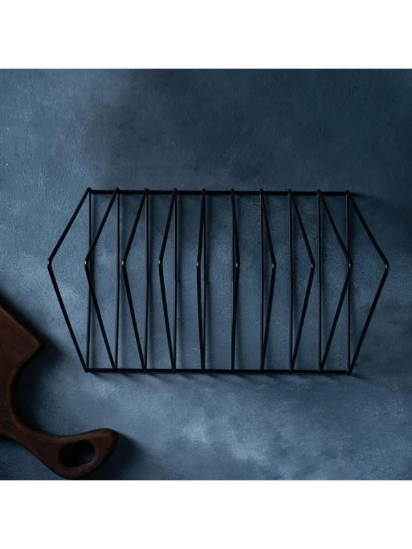 Подставка под разделочные доски Доляна «Лофт», цвет чёрный