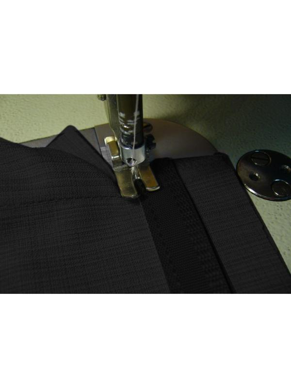 Лента брючная, 15 мм, 25 ± 1 м, цвет чёрный