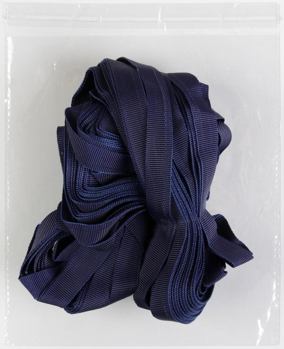 Лента брючная, 15 мм, 25 ± 1 м, цвет тёмно-синий