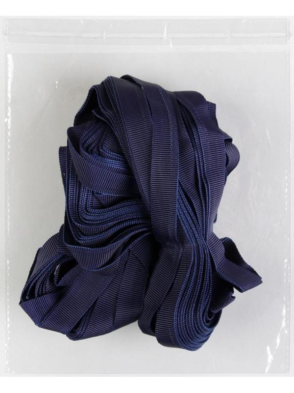 Лента брючная, 15 мм, 25 ± 1 м, цвет тёмно-синий