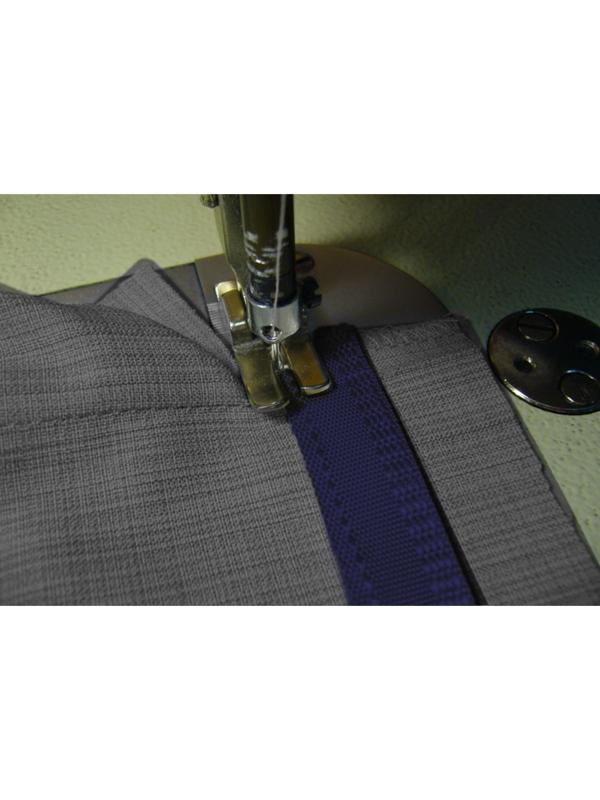 Лента брючная, 15 мм, 25 ± 1 м, цвет тёмно-синий