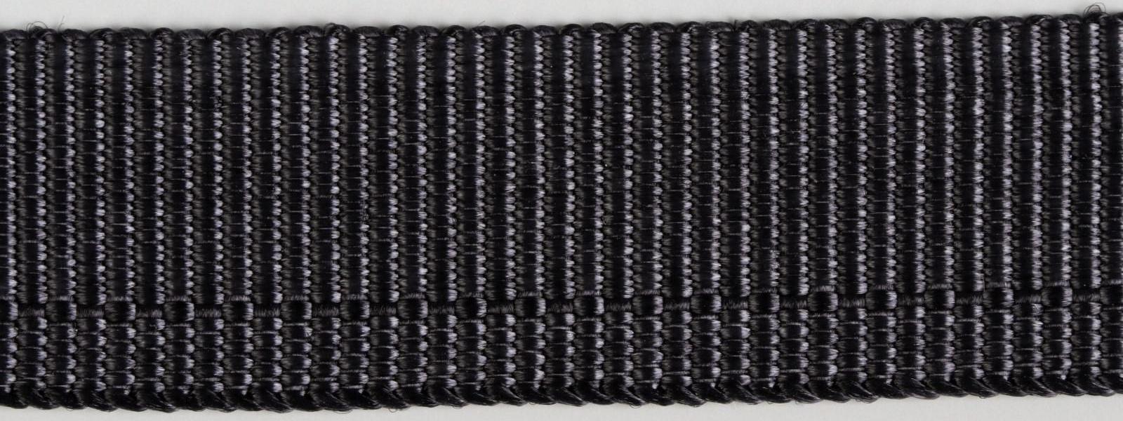 Лента брючная, 15 мм, 25 ± 1 м, цвет тёмно-серый
