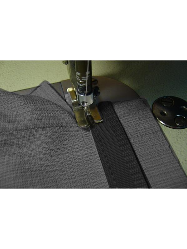 Лента брючная, 15 мм, 25 ± 1 м, цвет тёмно-серый