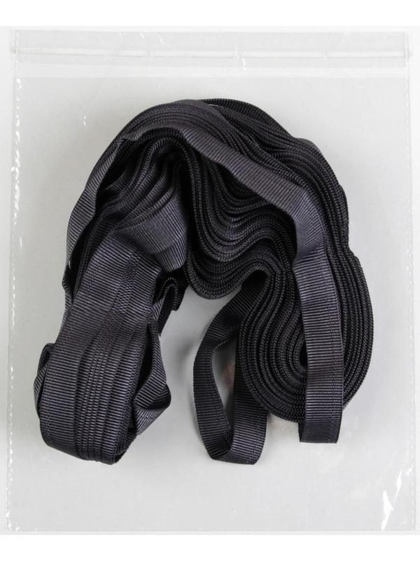 Лента брючная, 15 мм, 25 ± 1 м, цвет тёмно-серый