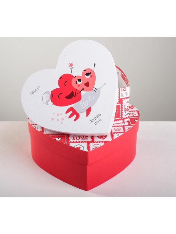 Набор подарочных коробок 3 в 1 «Любовь повсюду», 16 × 14 × 6 см‒22 × 20 × 9 см