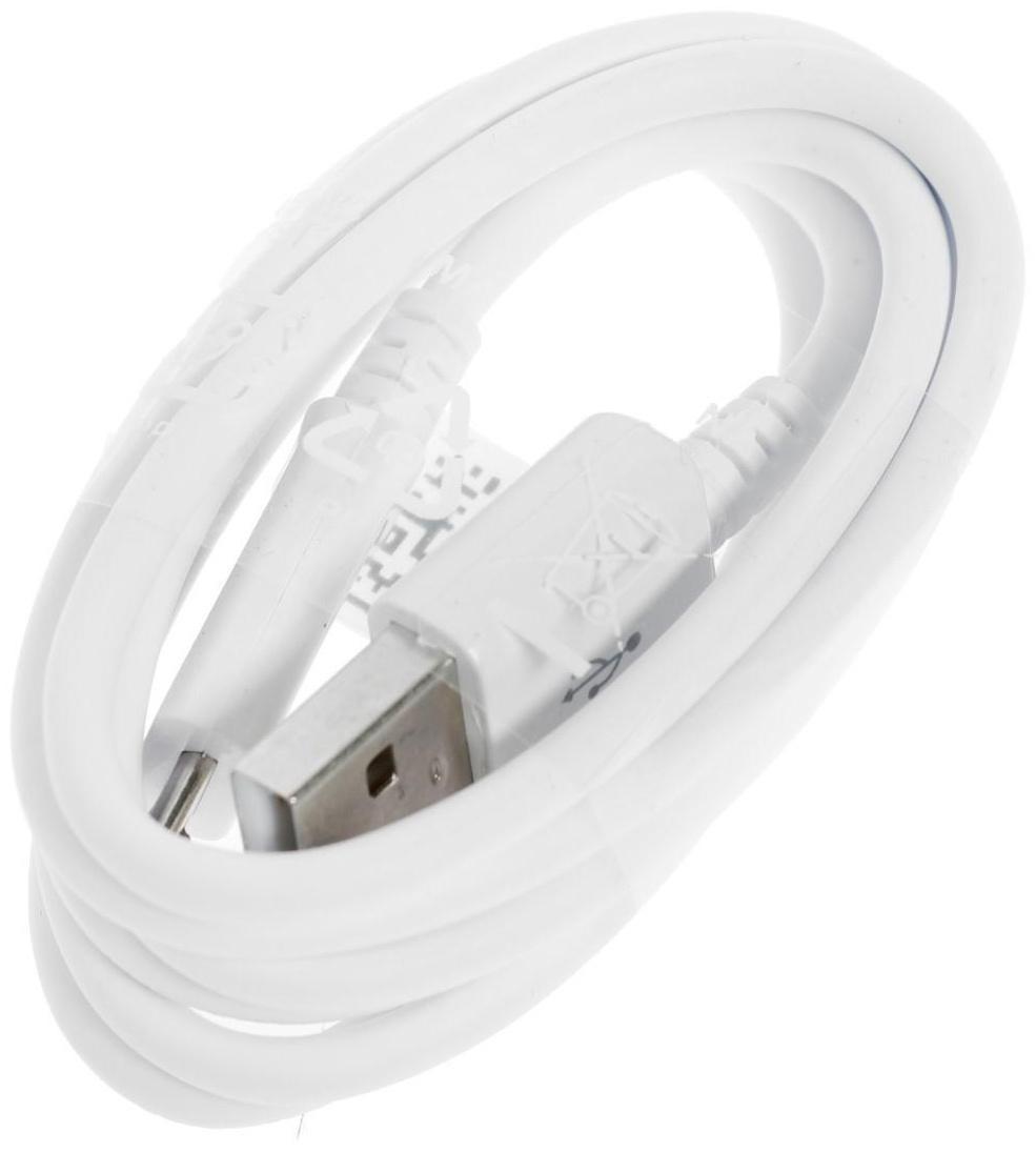 Сетевое зарядное устройство LuazON LCC-97, 1 USB, 2.1 А, 10 Вт, кабель microUSB, белое