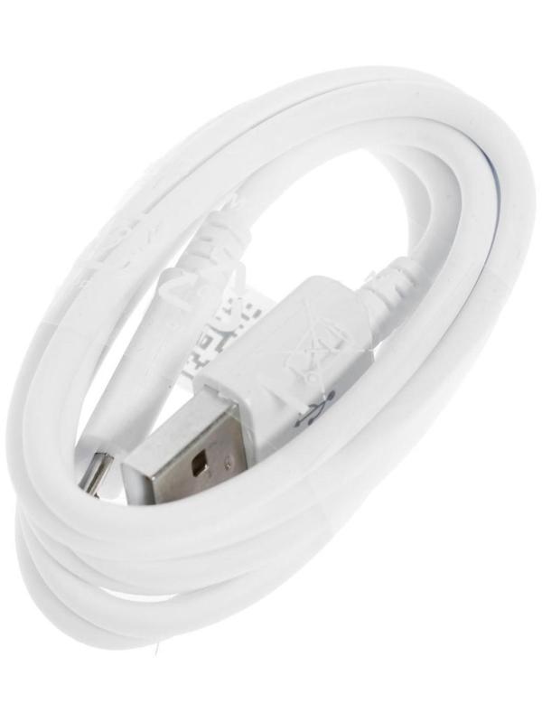 Сетевое зарядное устройство LuazON LCC-97, 1 USB, 2.1 А, 10 Вт, кабель microUSB, белое