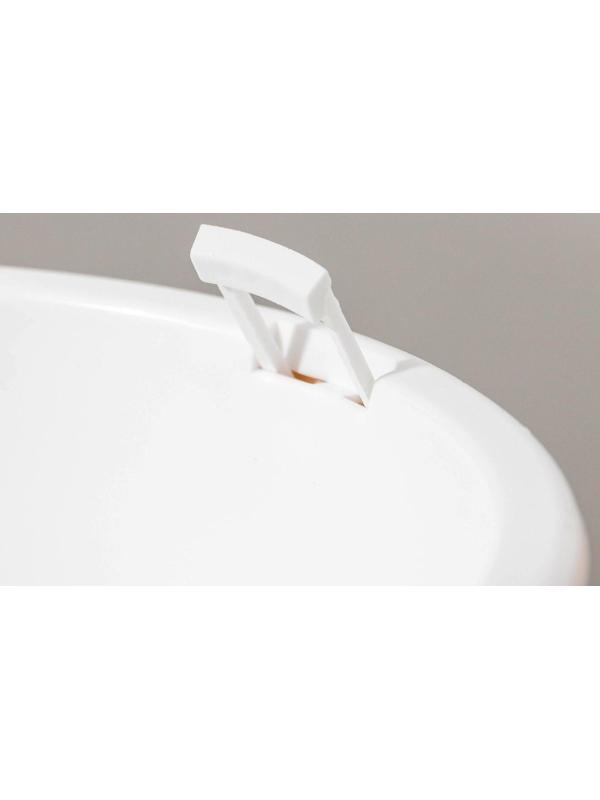 Кашпо для цветов со вставкой «Валенсия», 5,2 л, цвет жемчужный