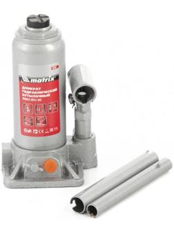 Домкрат гидравлический MATRIX 50762, бутылочный, 3 т, высота подъема 178-343 мм