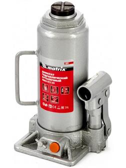 Домкрат гидравлический MATRIX 50767, бутылочный, 10 т, высота подъема 230-460 мм
