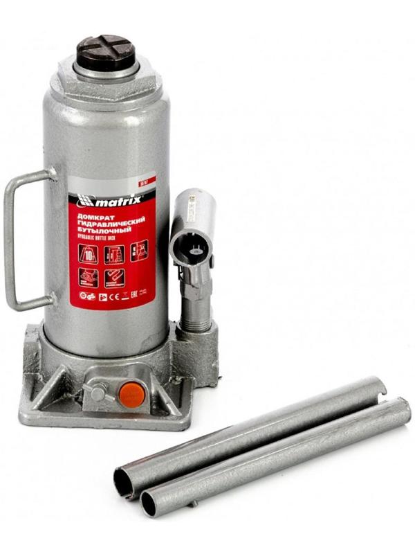 Домкрат гидравлический MATRIX 50767, бутылочный, 10 т, высота подъема 230-460 мм
