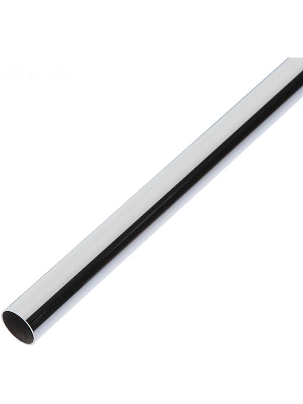 Труба, 3 м, d=16 мм, сталь 0.7мм, цвет хром