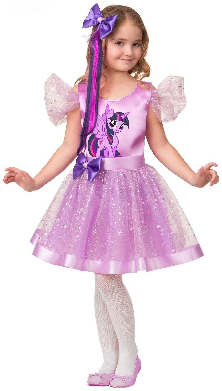 Карнавальный костюм «Сумеречная Искорка», платье, заколка-волосы, р. 26, рост 104 см