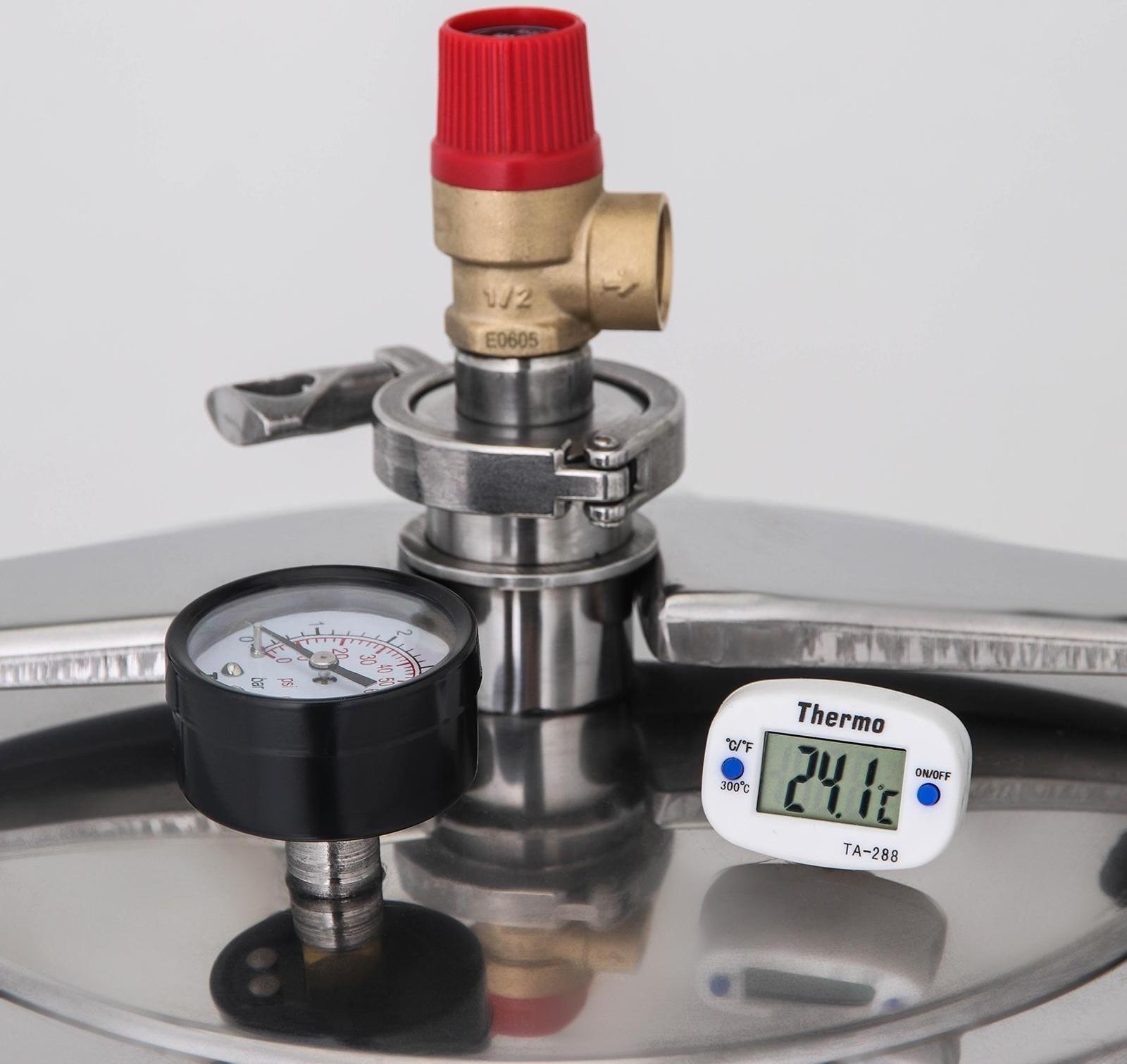 Автоклав-стерилизатор «Малиновка», 26 л (d=31,7см), 2 поколения 2 в 1