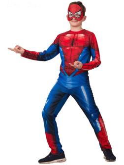 Карнавальный костюм «Человек-паук», куртка, брюки, маска, р. 30, рост 116 см