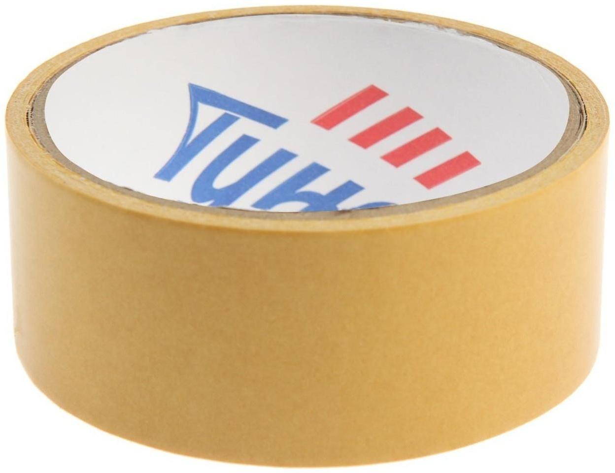 Лента двусторонняя ТУНДРА, клейкая, полипропиленовая, белая основа, 90 мкм, 36 мм х 5 м