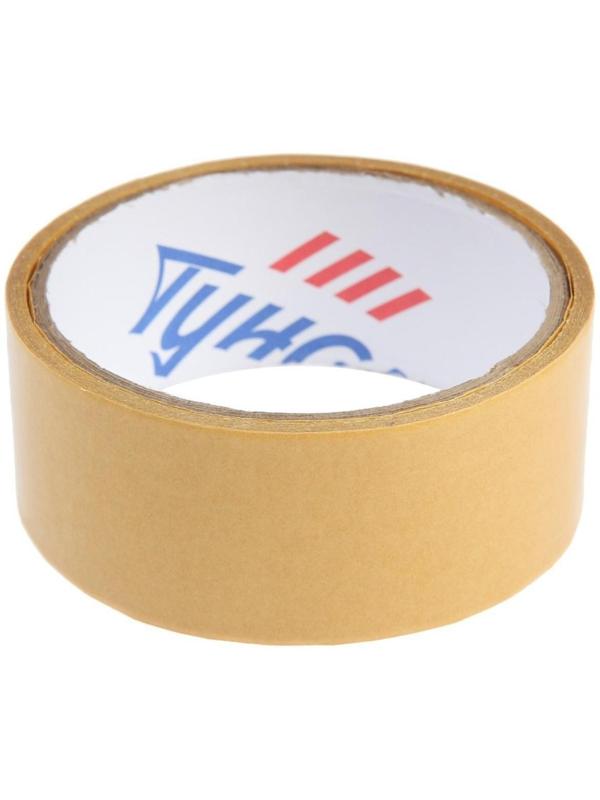 Лента двусторонняя ТУНДРА, полипропиленовая, прозрачная основа, 90 мкм, 36 мм х 5 м