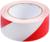 Лента разметочная ТУНДРА, клейкая, красно-белая, 150 мкм, 48 мм х 33 м