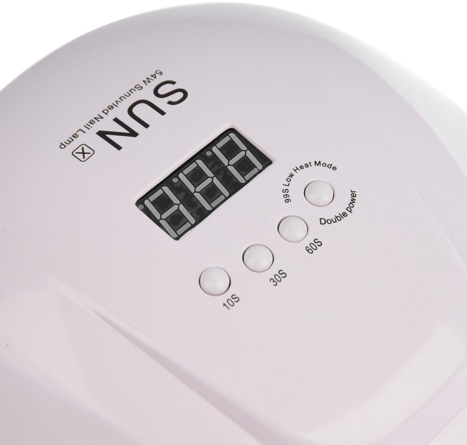 Лампа для гель-лака JessNail SUN X, UV/LED, 54 Вт, 36 таймер, таймер 10/30/60 сек, белая