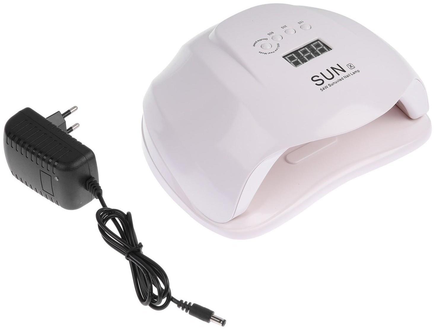 Лампа для гель-лака JessNail SUN X, UV/LED, 54 Вт, 36 таймер, таймер 10/30/60 сек, белая