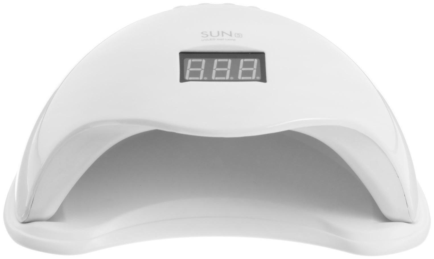 Лампа для гель-лака JessNail SUN 5, UV/LED, 48 Вт, 24 диода, таймер 10/30/60 сек, белая