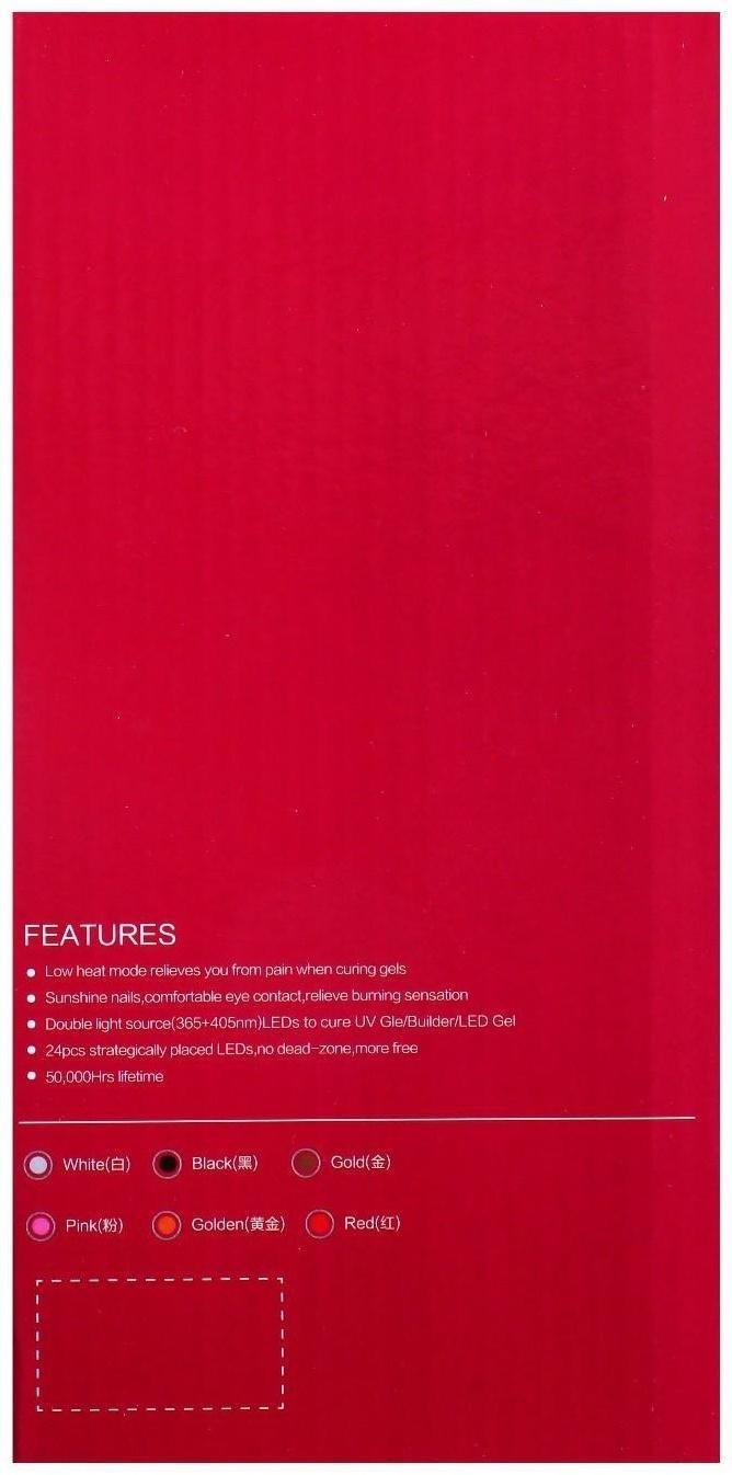 Лампа для гель-лака JessNail SUN 5, UV/LED, 48 Вт, 24 диода, таймер 10/30/60 сек, белая